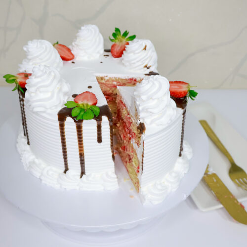 Strawberry Swirl Cake